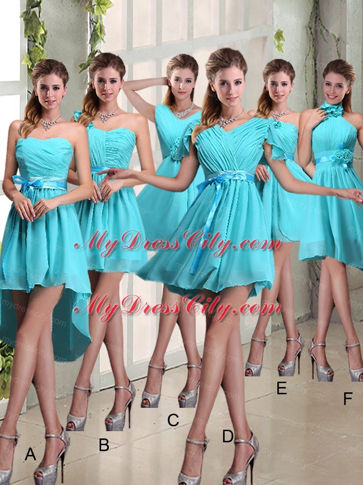 Ruching A Line Chiffon Lace Up Bridesmaid Dress