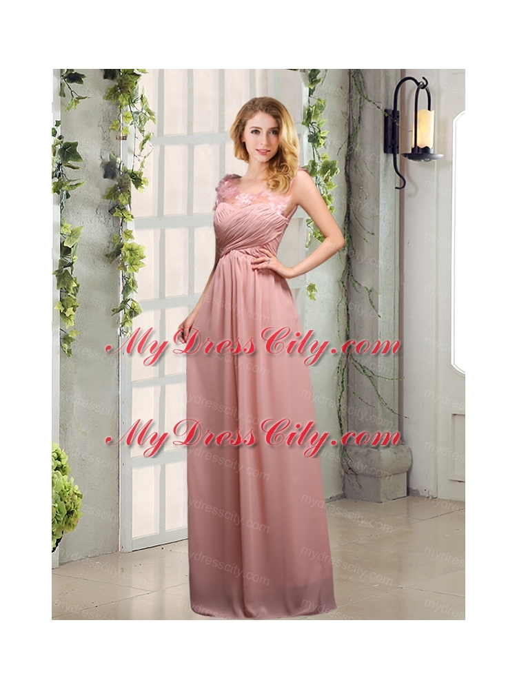 Scoop Empire Ruching 2015 Decent Bridesmaid Dresses