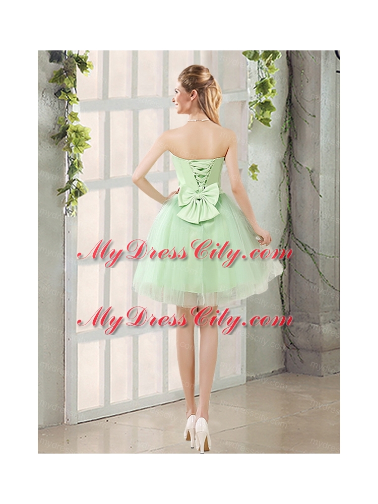 The Most Popular Strapless A Line Bridesmaid Dress with Lace Up