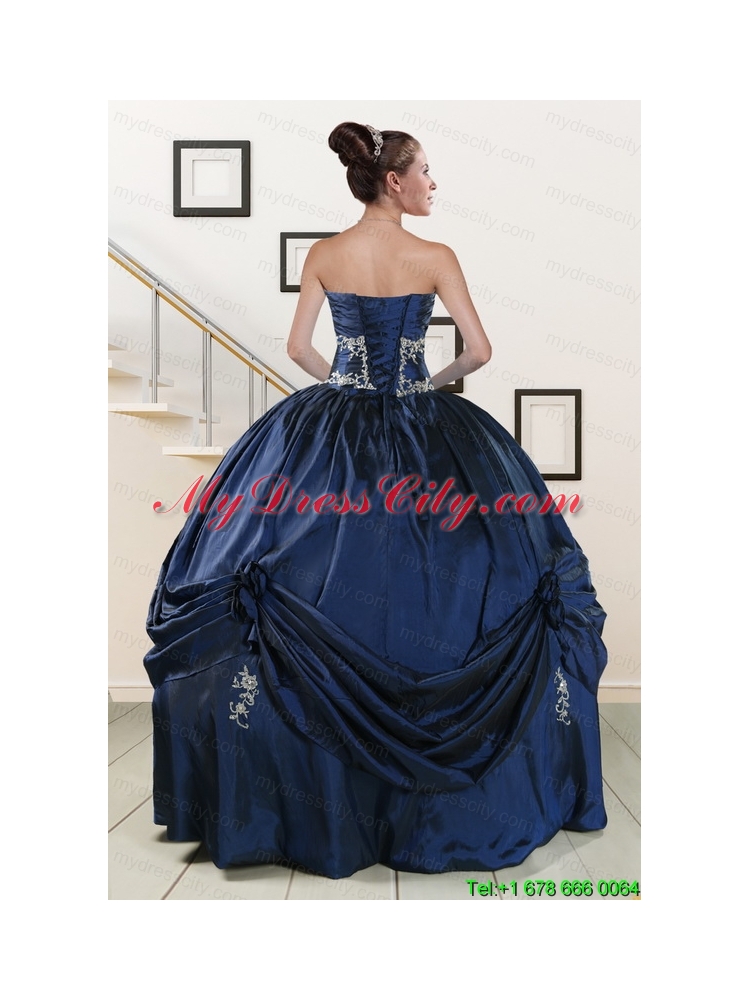 Trendy Sweetheart Quinceanera Gowns with Appliques