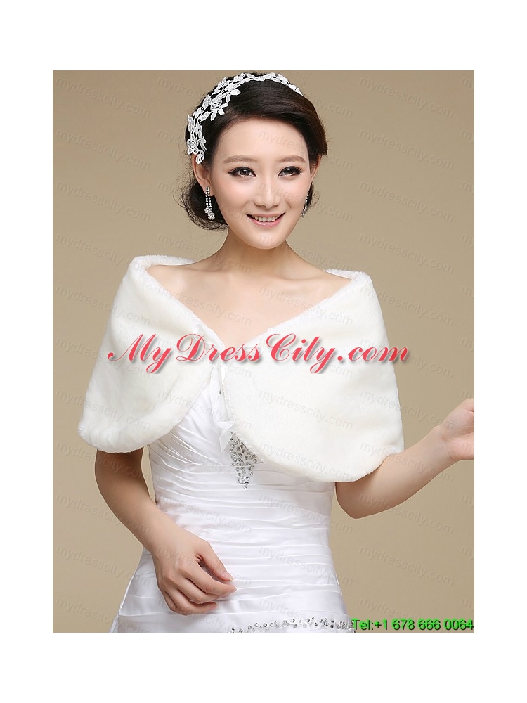 Elegant White One Shoulder Hand Made Flower Quinceanera Dress for 2015