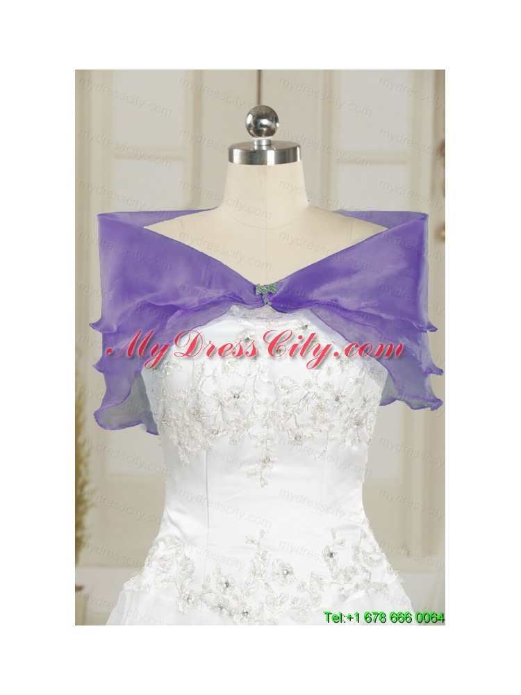 New Arrival Purple Quinceanera Dresses with Appliques and Beading