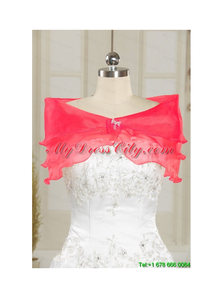 Perfect Red Sweetheart Quinceanera Dresses with Appliques