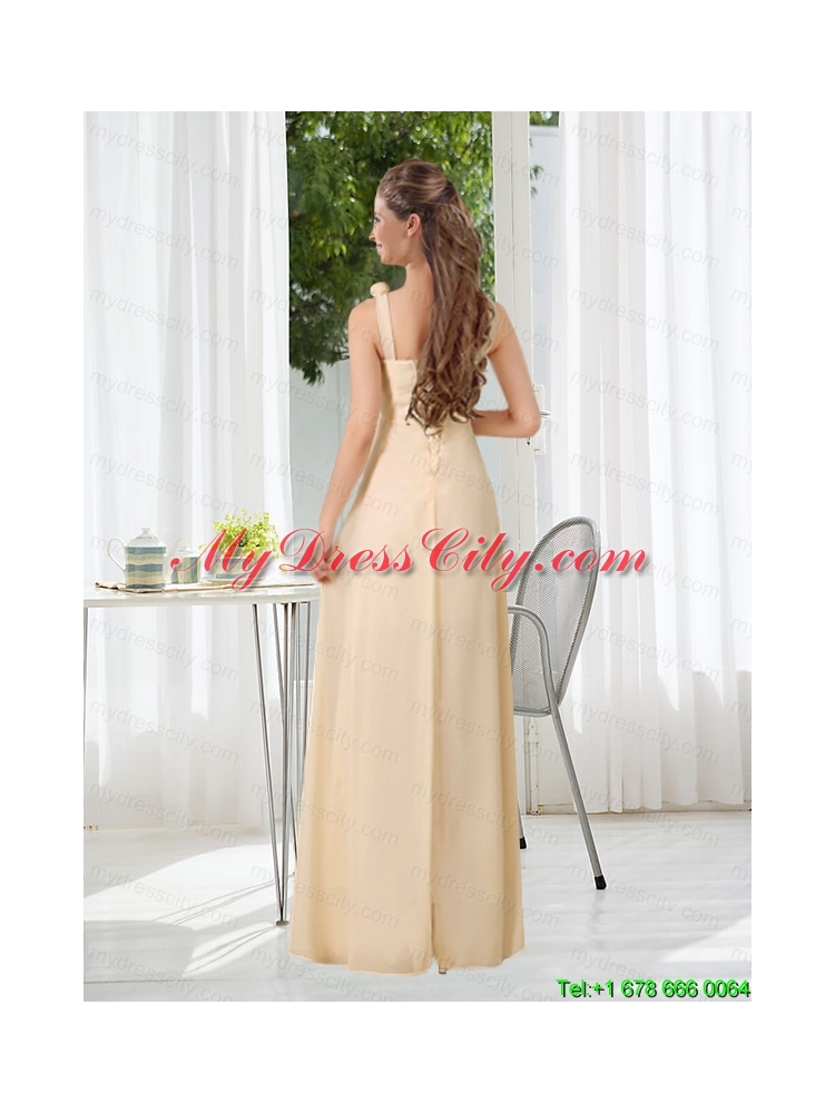 2015 Modest V Neck Empire Ruching Mothr of The Bride  Dress