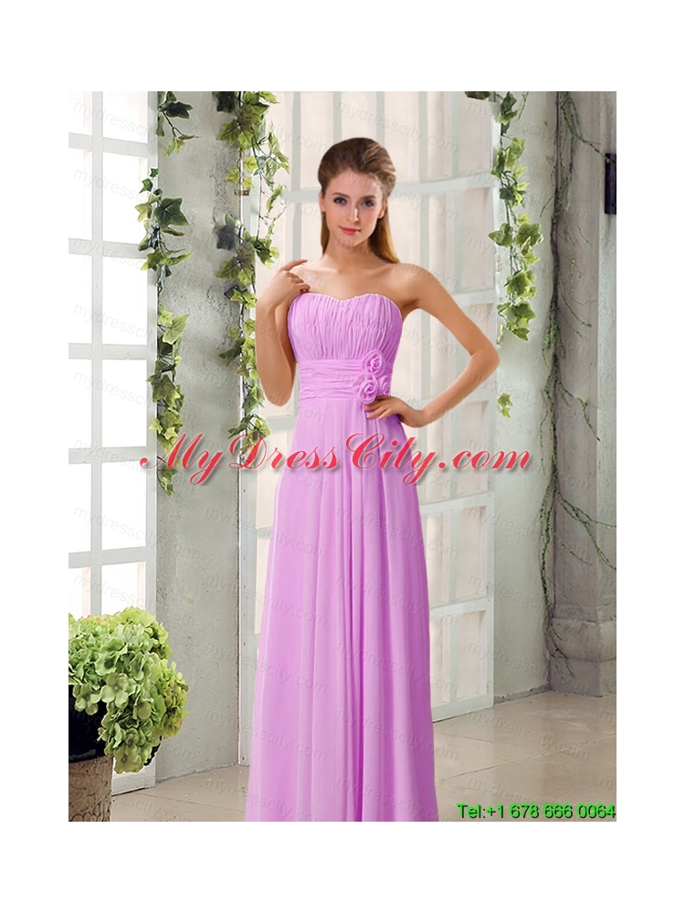 Champagne Ruching Chiffon Mothr of The Bride Dresses with   Sweetheart for 2015