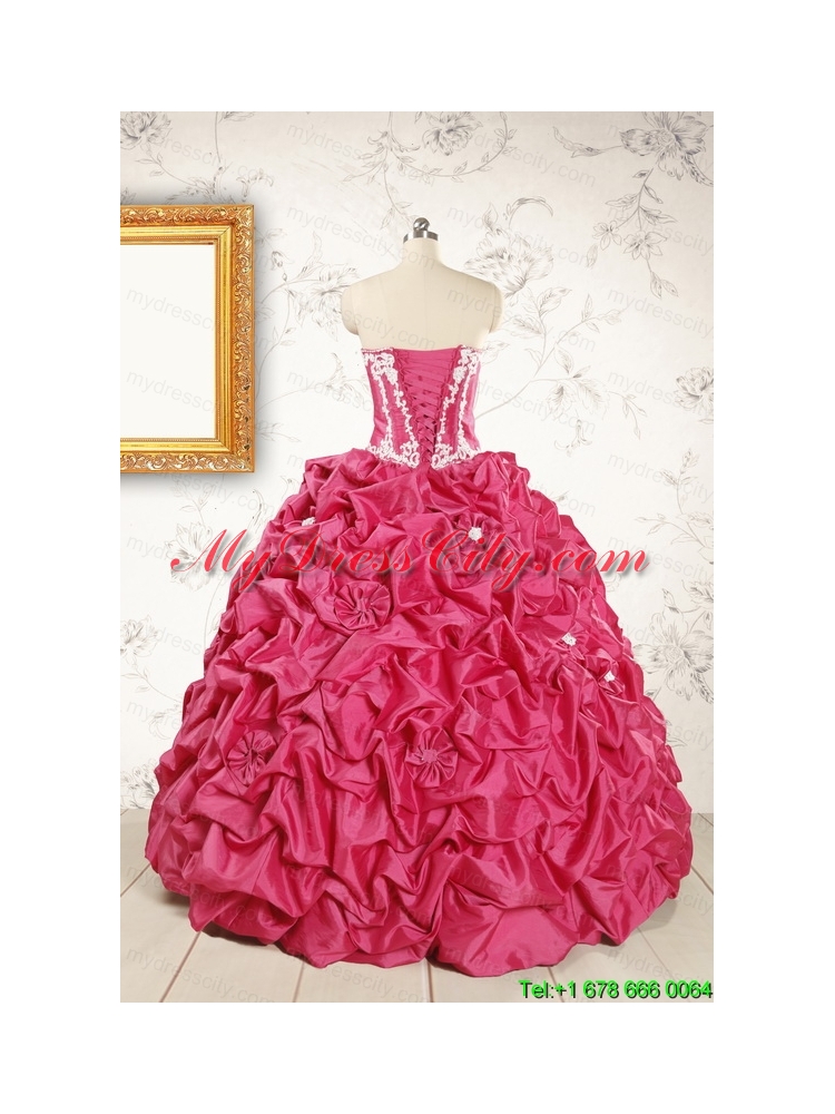 Cheap Ball Gown Sweetheart Quinceanera Dresses with Appliques