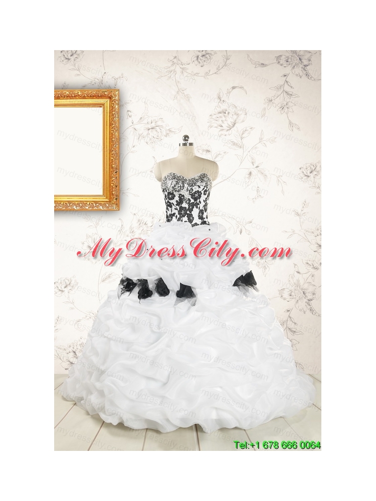 Fast Delivery Sweet 15 Dresses Hand Made Flowers for 2015