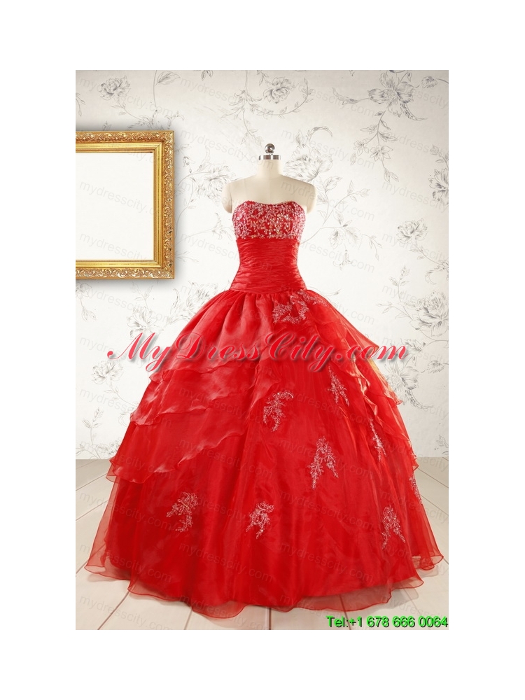 Most Popular Strapless Quinceanera Dresses for 2015