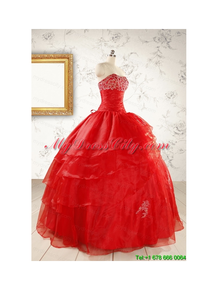 Most Popular Strapless Quinceanera Dresses for 2015