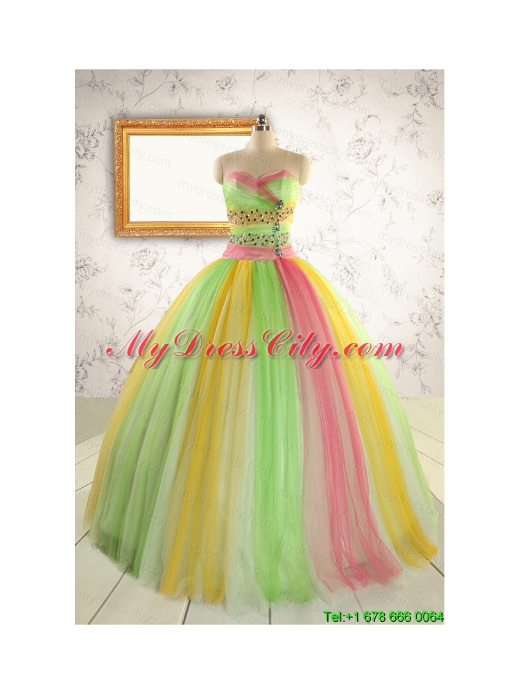 Elegant Sweet 16 Dresses in Multi Color for 2015