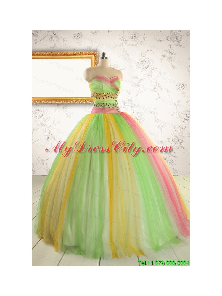 Elegant Sweet 16 Dresses in Multi Color for 2015