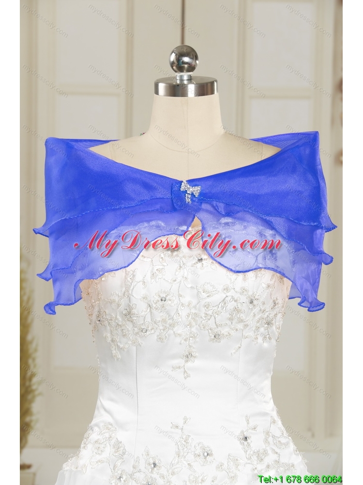 Detachable and Designer Beading and Ruffles Sweet 16 Dresses in Royal Blue for 2015