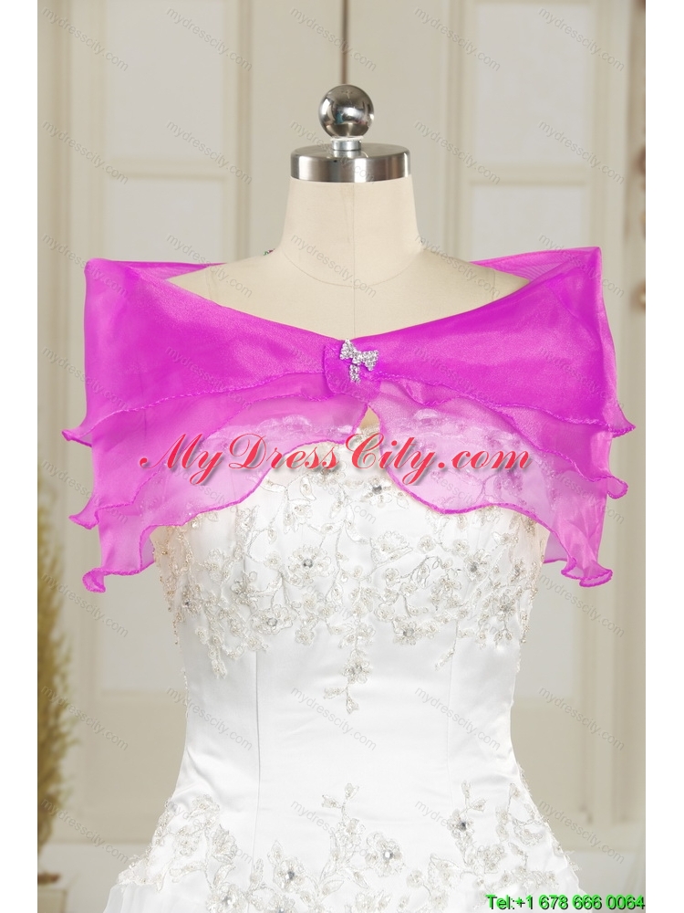 Fashionable and Classic Fuchsia Quince Dresses with Beading and Ruffles