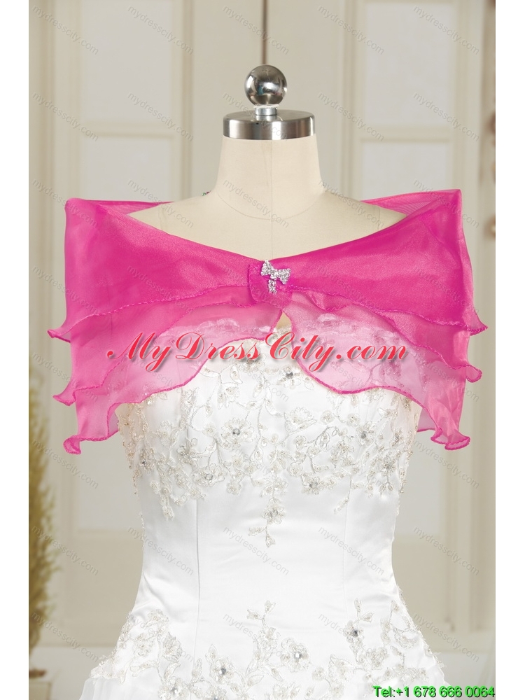 Unique and Pretty Beading and Ruffles Dresses for Quince in Fuchsia for 2015