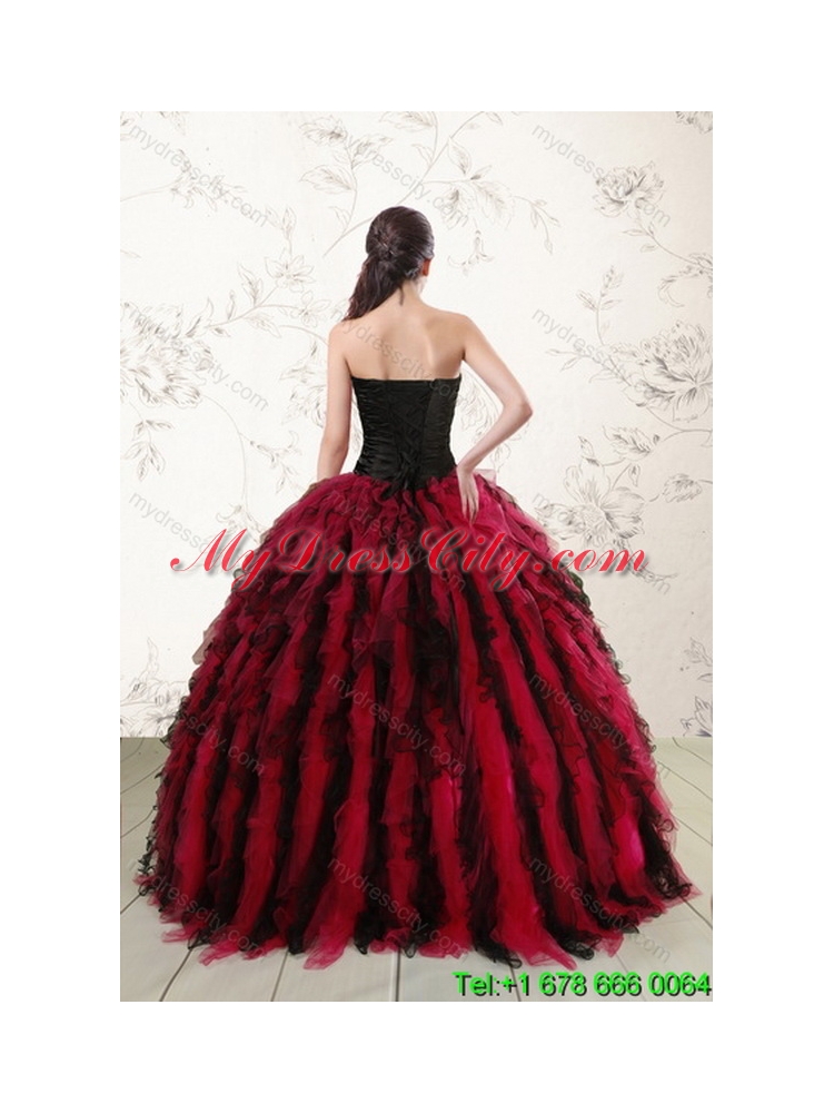 Fashionable Multi Color Sweet 16 Best Dresses with Beading and Ruffles