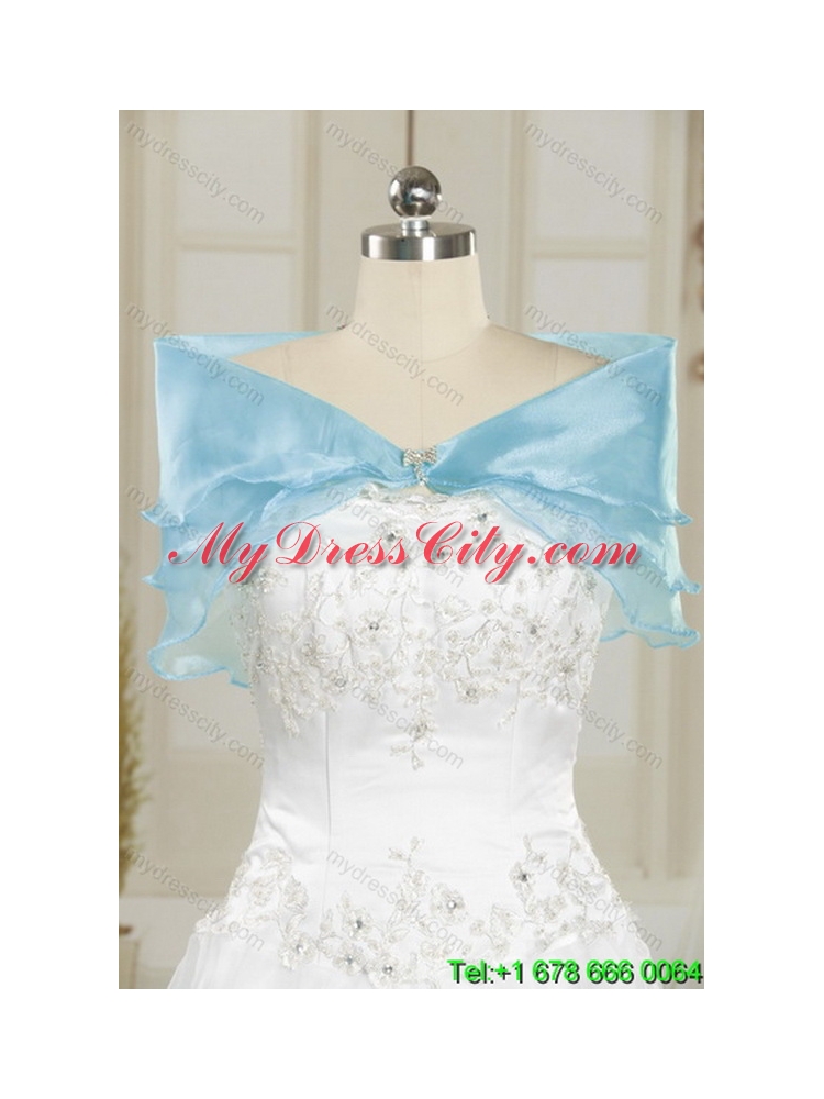 Luxurious Sweetheart Beading Aqua Blue Best Quinceanera Dresses in Taffeta for 2015