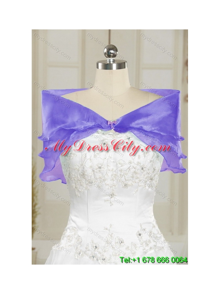 2015 Elegant Appliques and Ruffles Classic Quinceanera Dresses in Multi Color