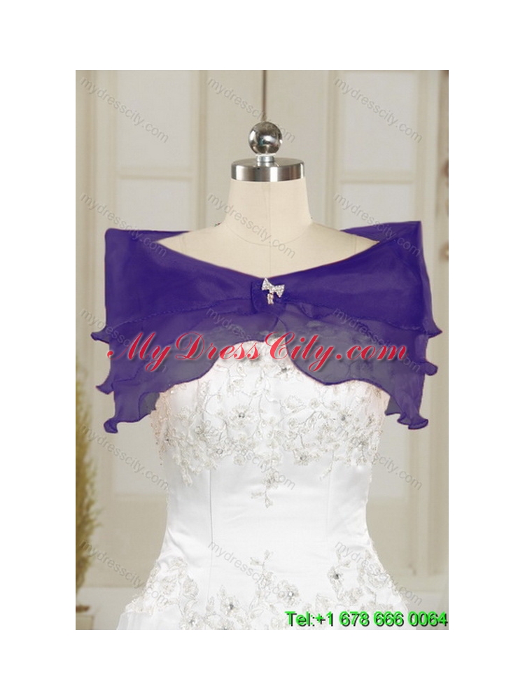 Unique Purple Sweetheart Floor Length Quince Gowns Embroidery and Ruffles