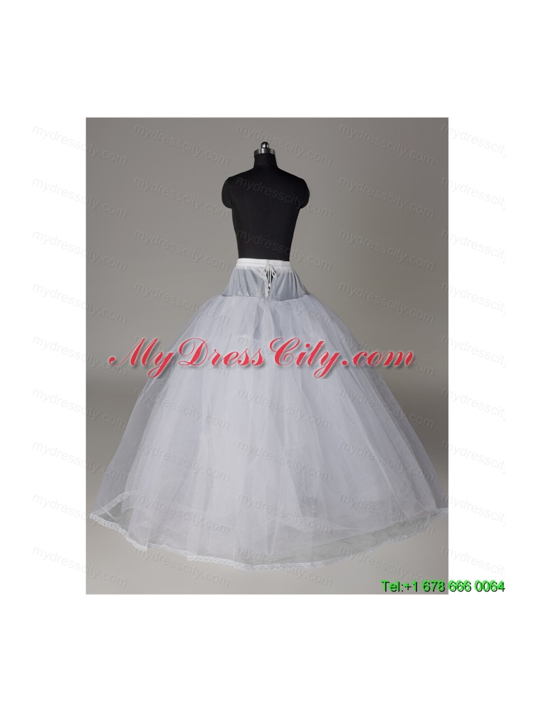 Fashionable Organza Ball Gown Floor-length Petticoat in White