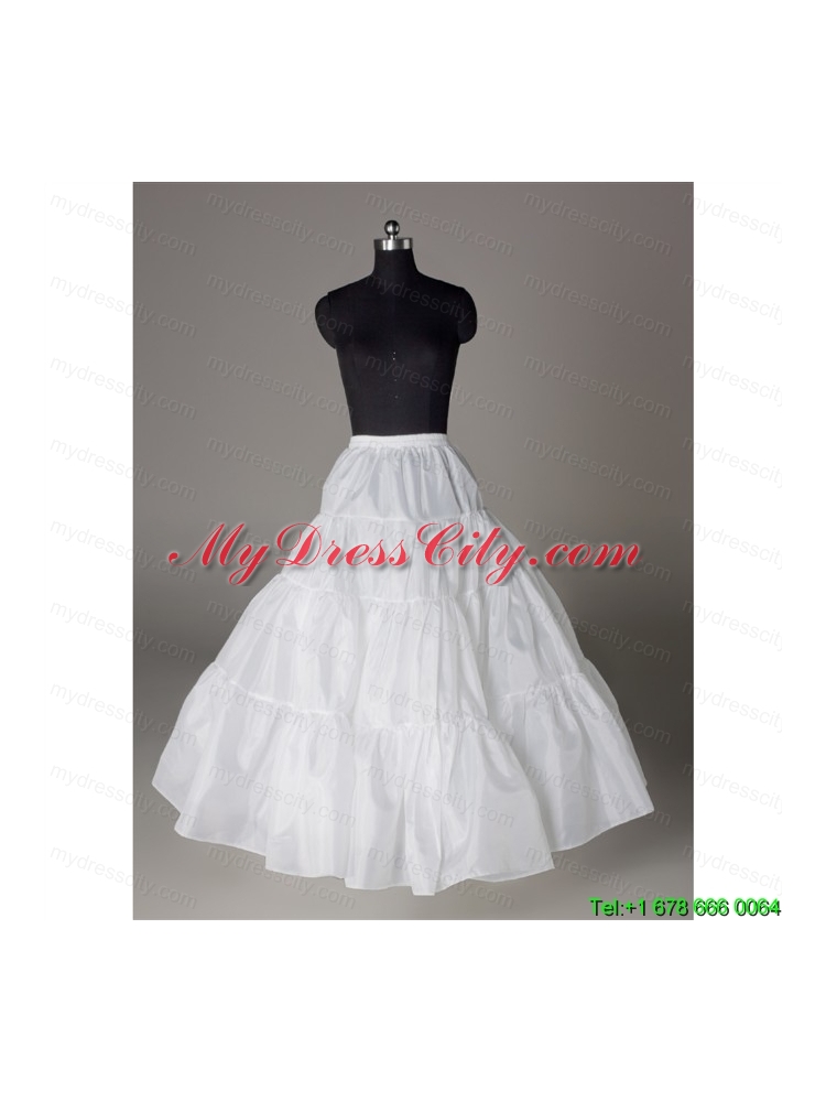 Luxurious Organza Ball Gown Floor-length White Petticoat