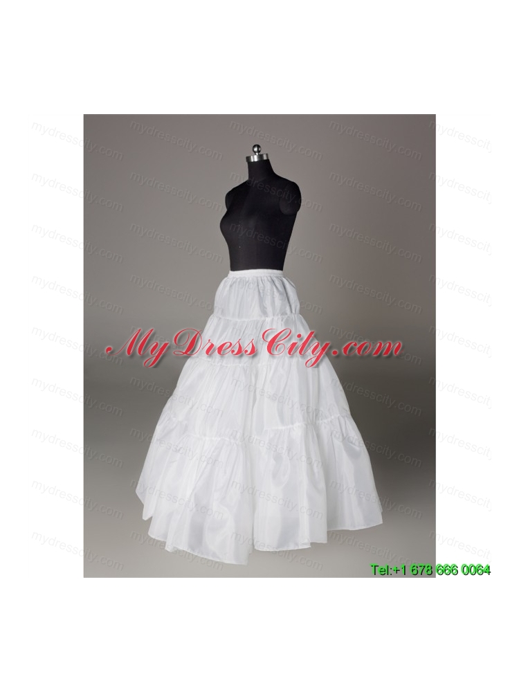 Luxurious Organza Ball Gown Floor-length White Petticoat