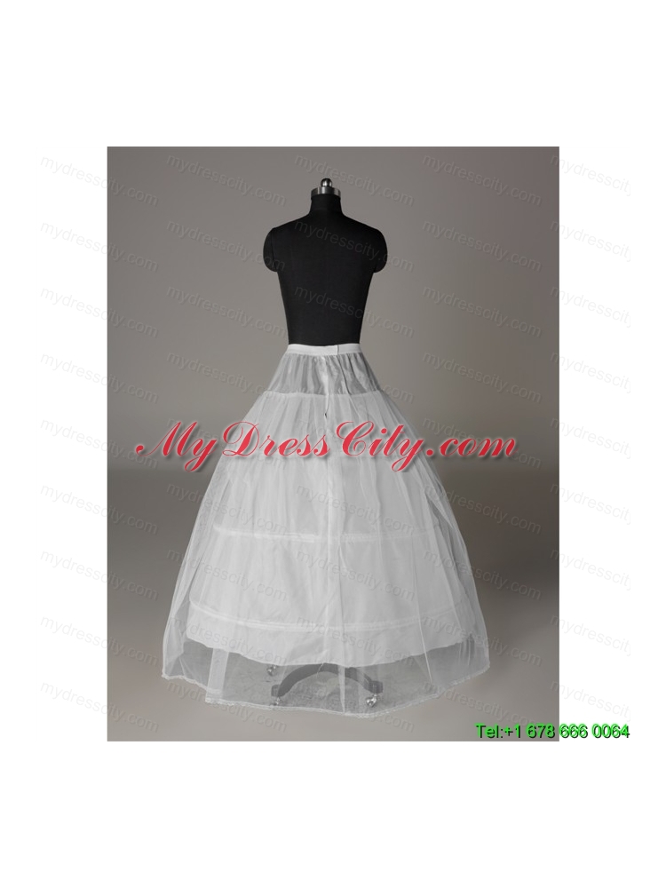 Modest Organza Ball Gown Floor-length White Petticoat