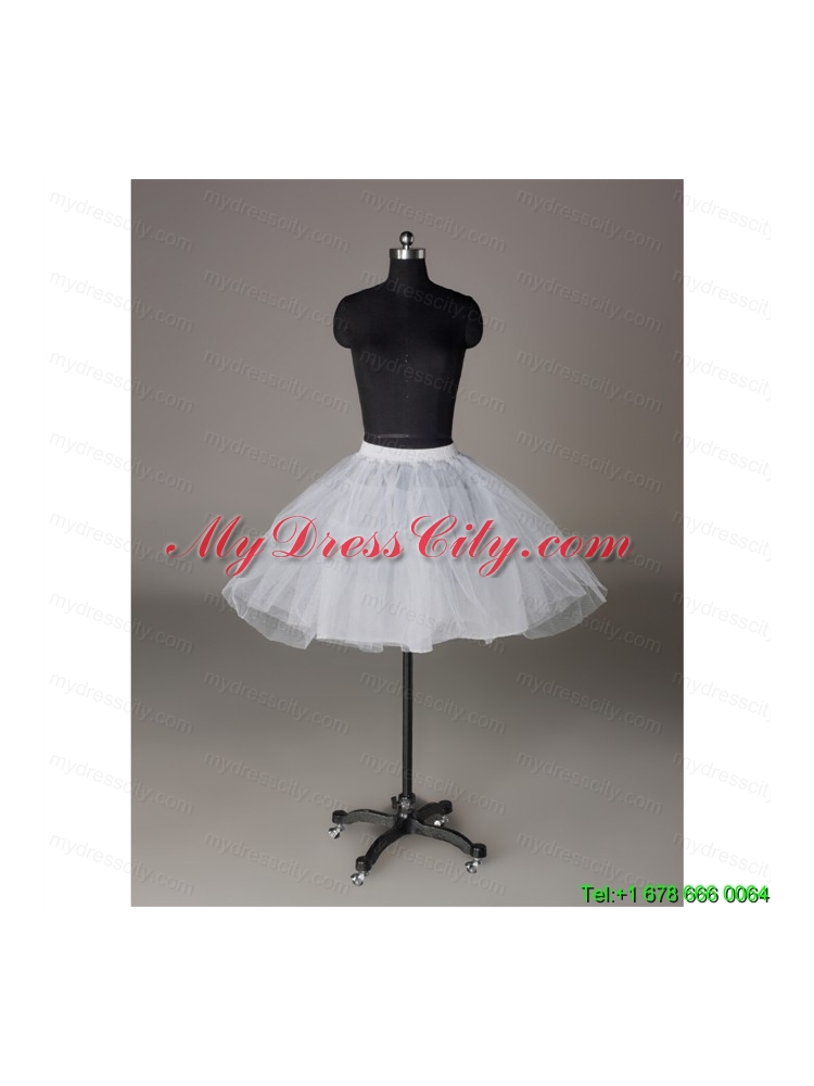 Most Popular Organza Ball Gown Mini-Length Petticoat in White