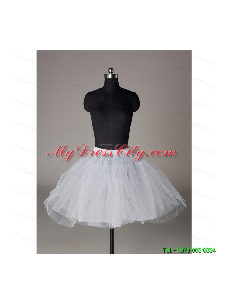 Most Popular Organza Ball Gown Mini-Length Petticoat in White