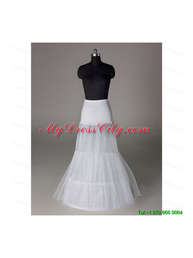 Trendy Organza Mermaid Floor-length White Petticoat