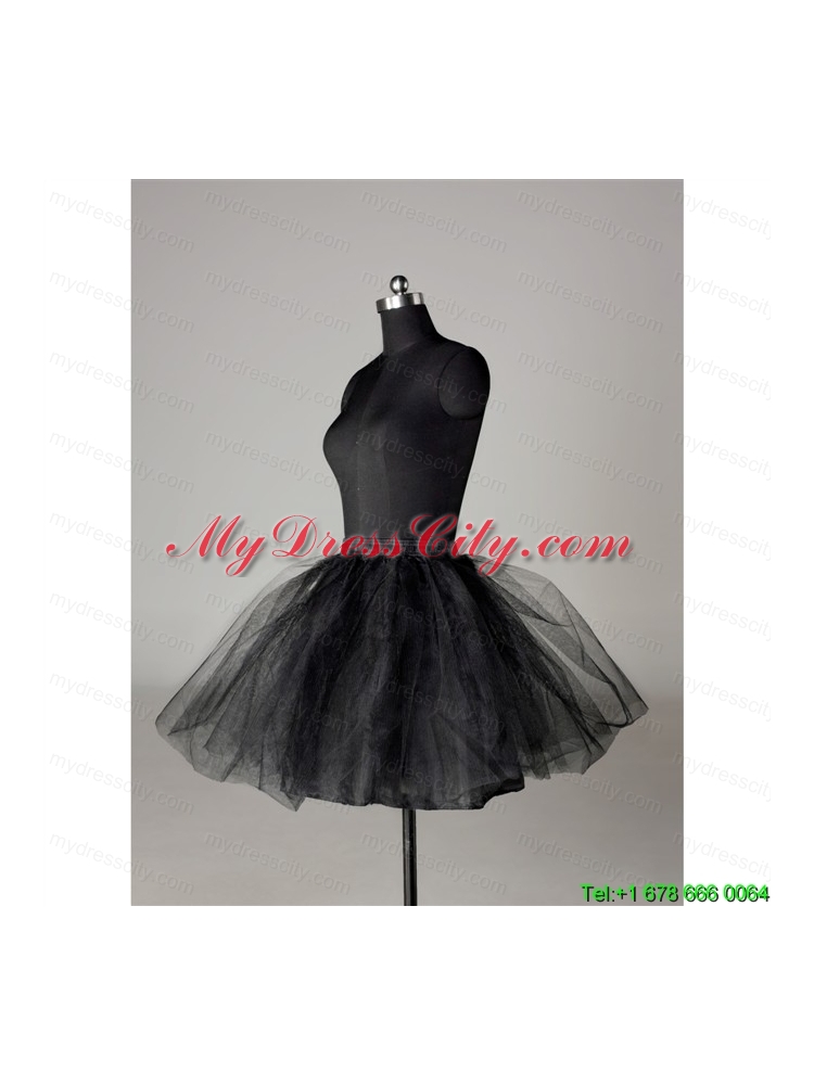 Modern Organza Mini Length Petticoat in Black