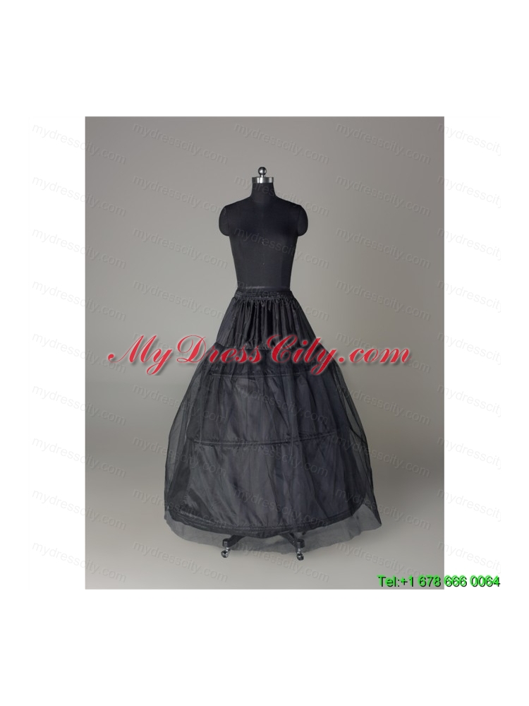 Unique Organza Ball Gown Floor-length Black Petticoat