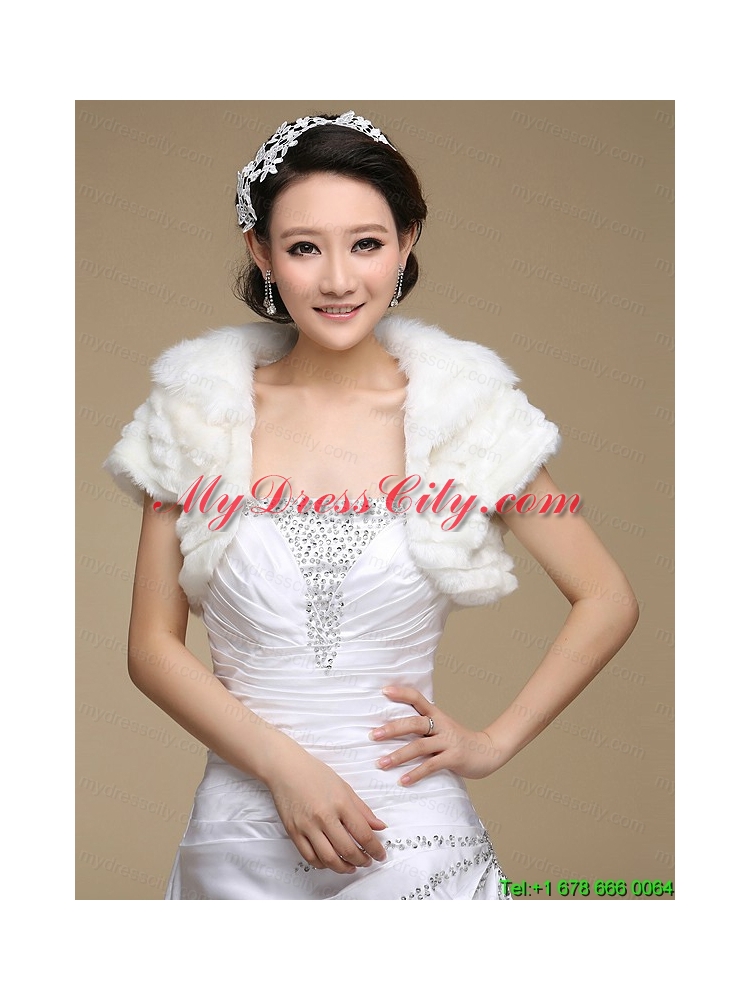 Open Front 2015 Wonderful Shawls in White