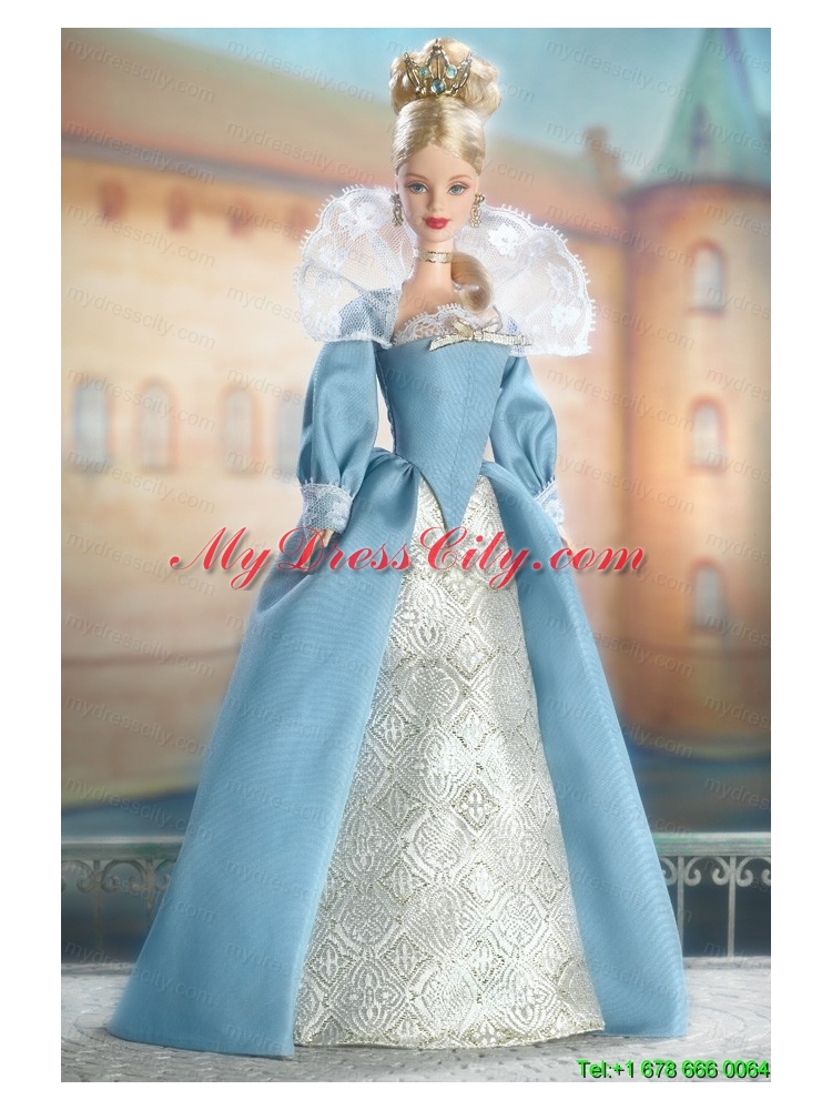 The Most Amazing Blue Dress With Long Sleeves For Barbie Doll Dress