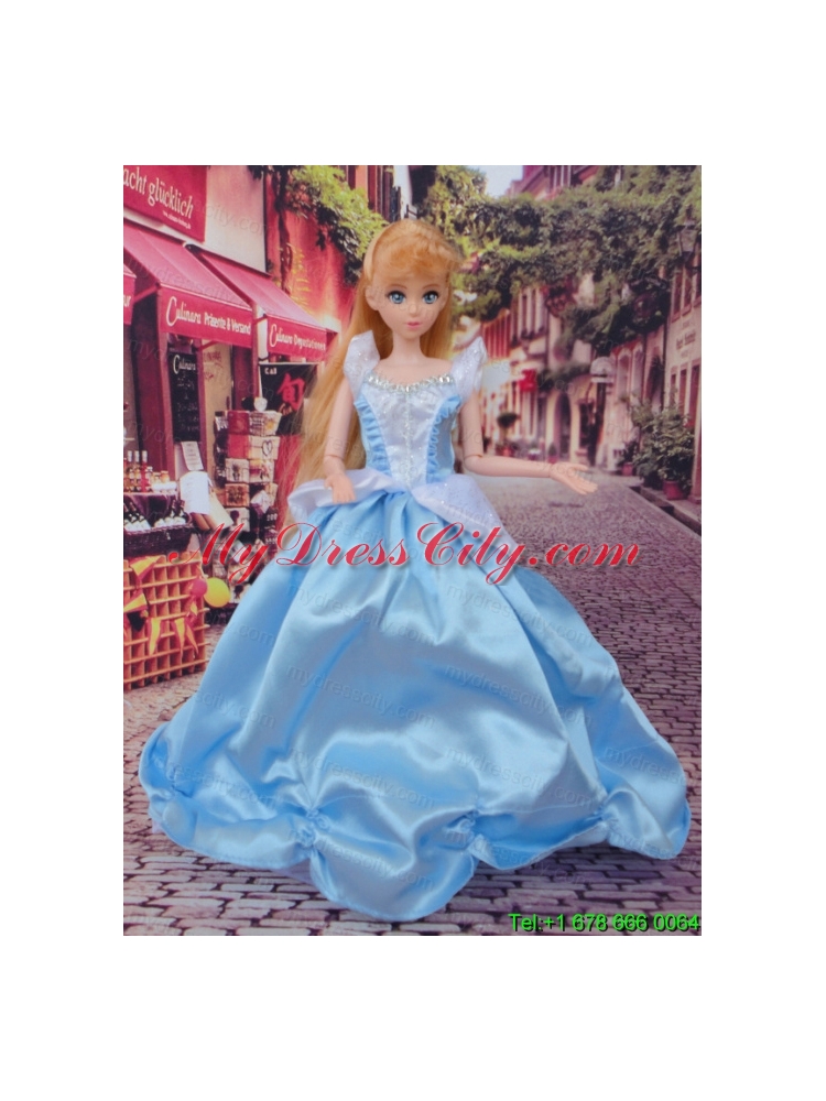 Cute Baby Blue Beading Made to Fit the Barbie Doll