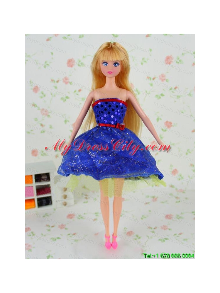 The Most Amazing Royal Blue Dress with Tulle Made to Fit the Barbie Doll