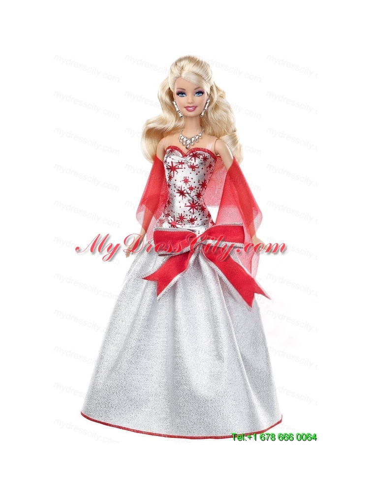 Elegant Grey Party Dress with Special Made to Fit the Barbie Doll