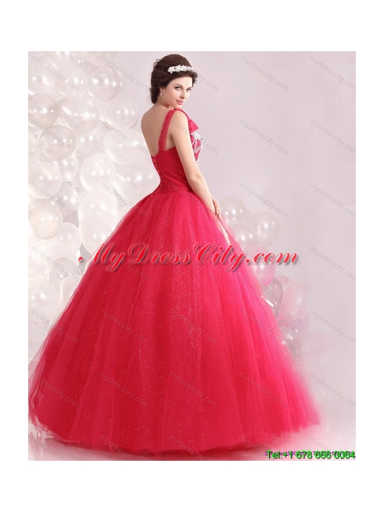 Latest One Shoulder Dresses for a Quinceanera with Beading for 2015