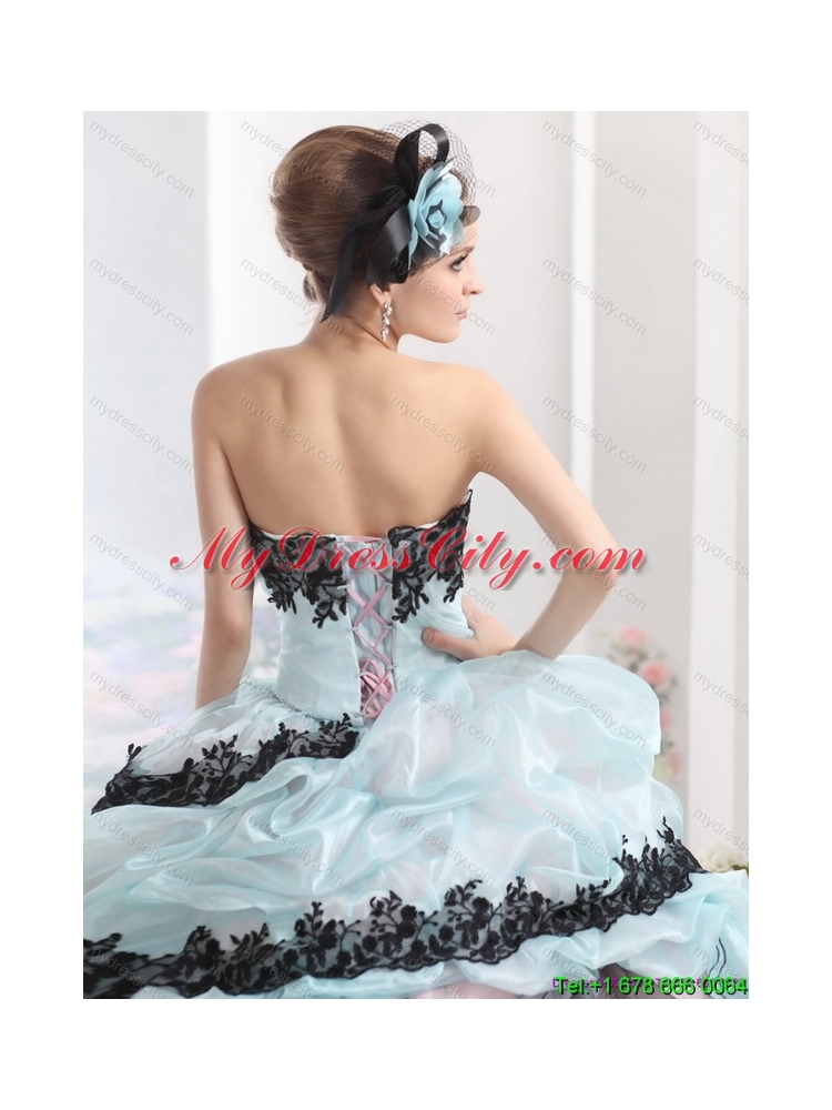 Latest Ruffles Multi Color 2015 Quinceanera Dresses with Hand Made Flowers