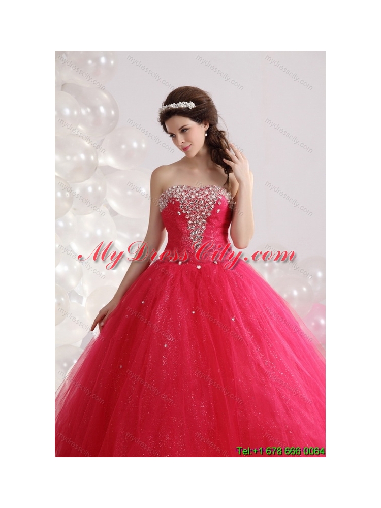 Latest Strapless 2015 Quinceanera Gowns with Rhinestones