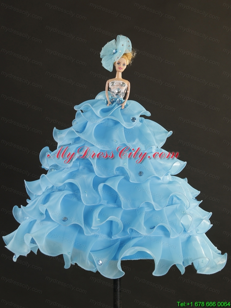 Cute Baby Blue Barbie Doll Dress in 2015