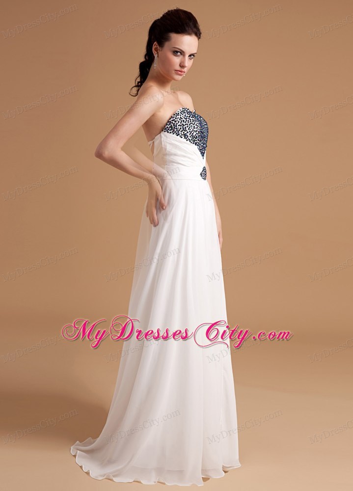 2014 simple Beaded Empire Homecoming Dress with Brush