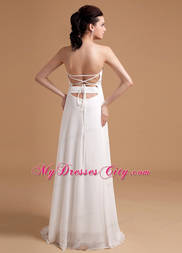 2014 simple Beaded Empire Homecoming Dress with Brush