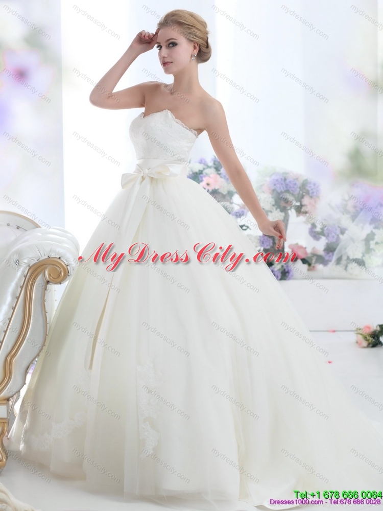 2015 Pretty Sweetheart Maternity Bridal Dresses with Waistband