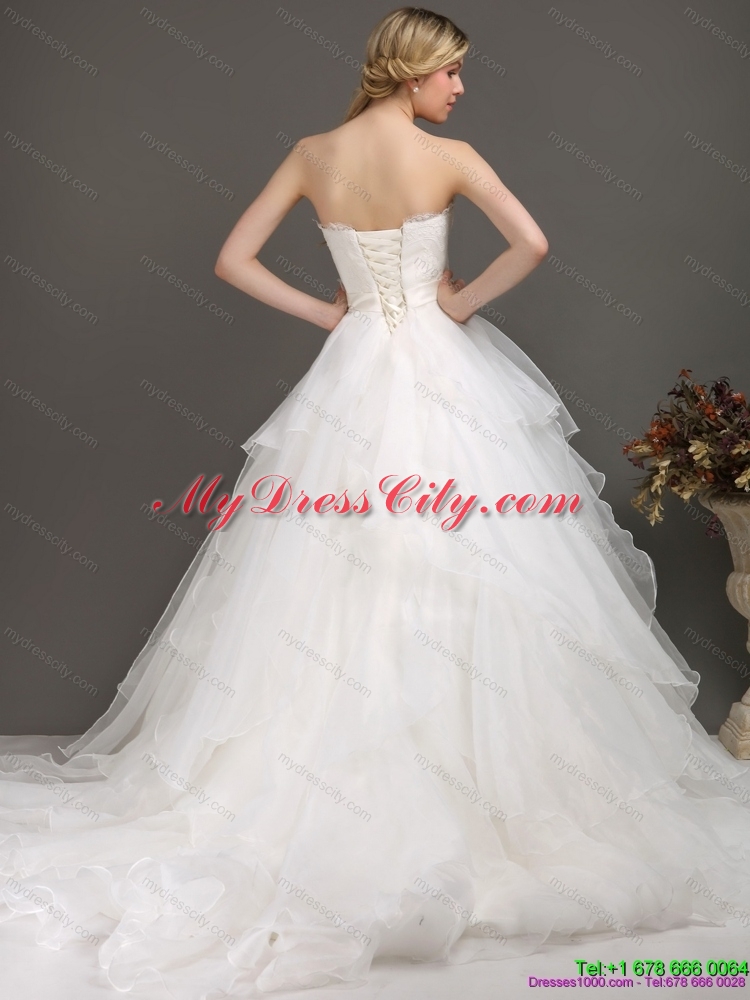 The Most Popular Maternity Wedding Dresses with Brush Train and Sash