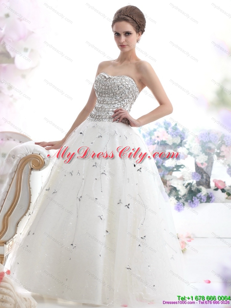 Perfect Maternity 2015 Wedding Dresses with Rhinestones