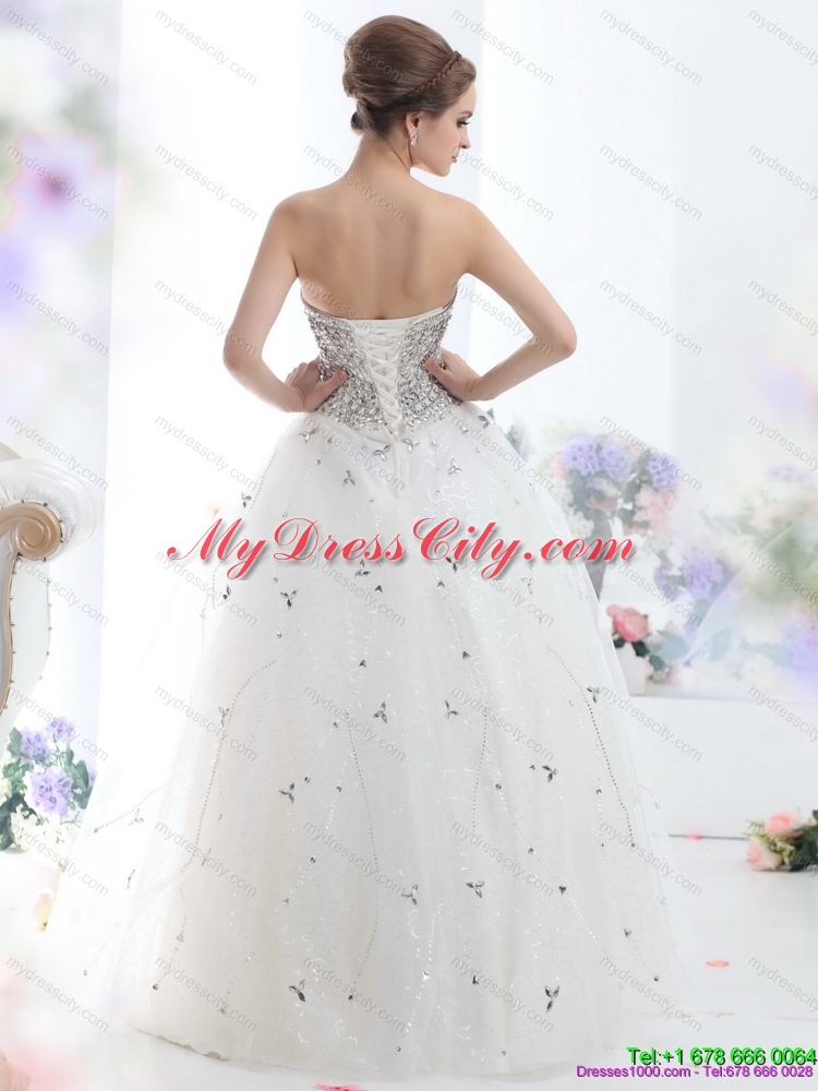 Perfect Maternity 2015 Wedding Dresses with Rhinestones