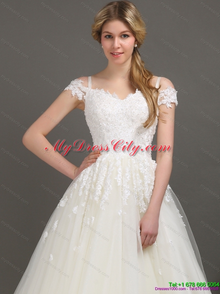 2015 New Off the Shoulder Maternity Wedding Dress with Beading