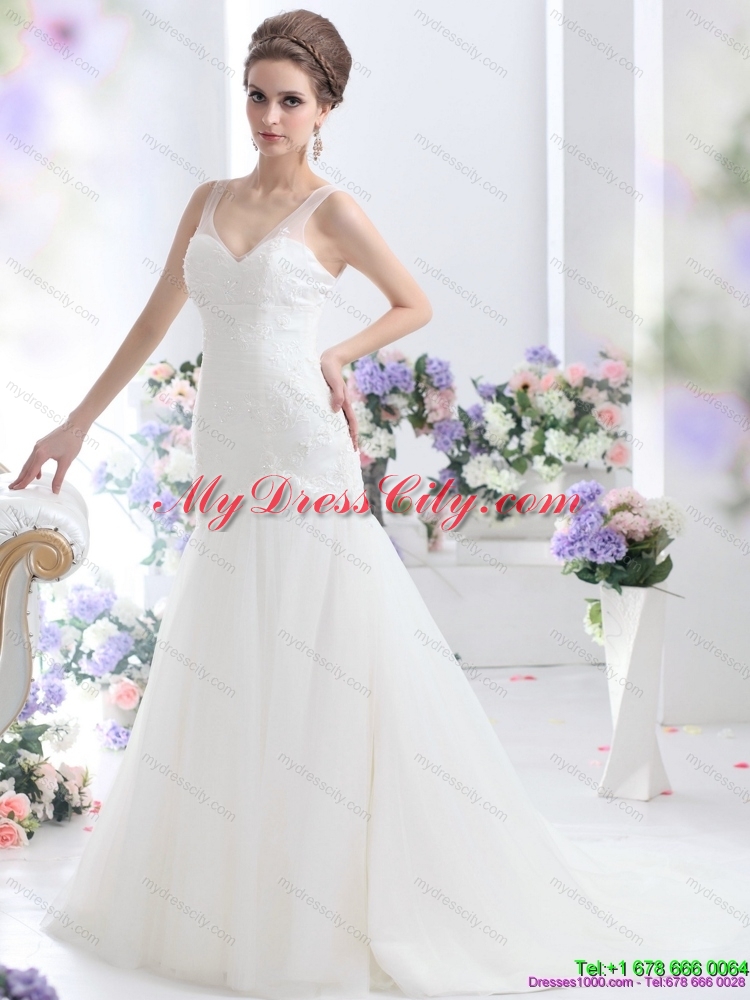 2015 Elegant Wedding Dress with Lace