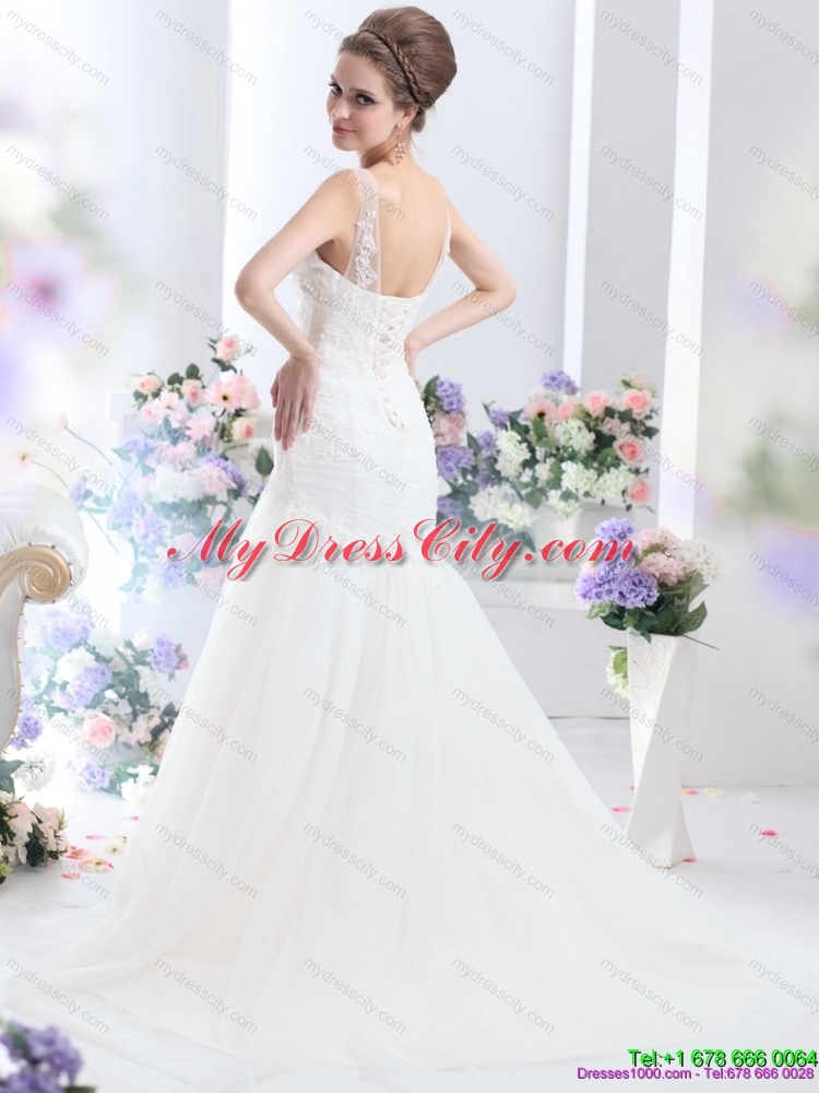 2015 Elegant Wedding Dress with Lace