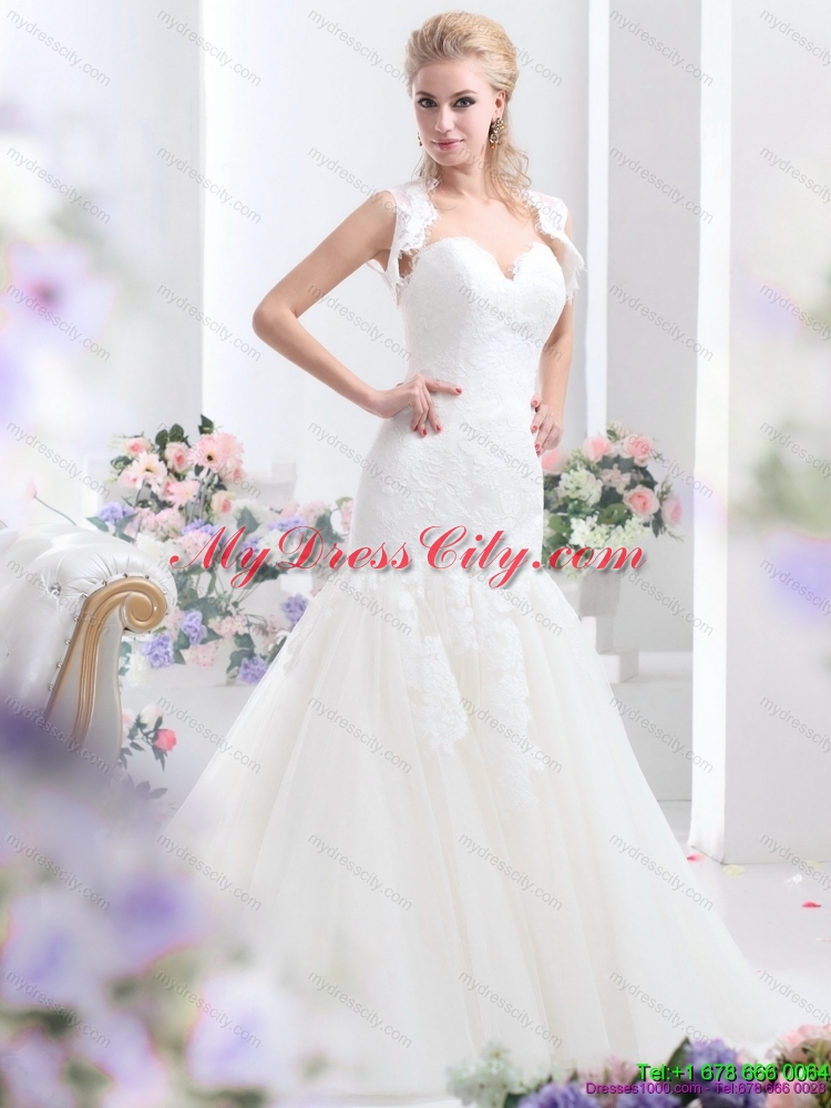 2015 Sweetheart Wedding Dress with Lace